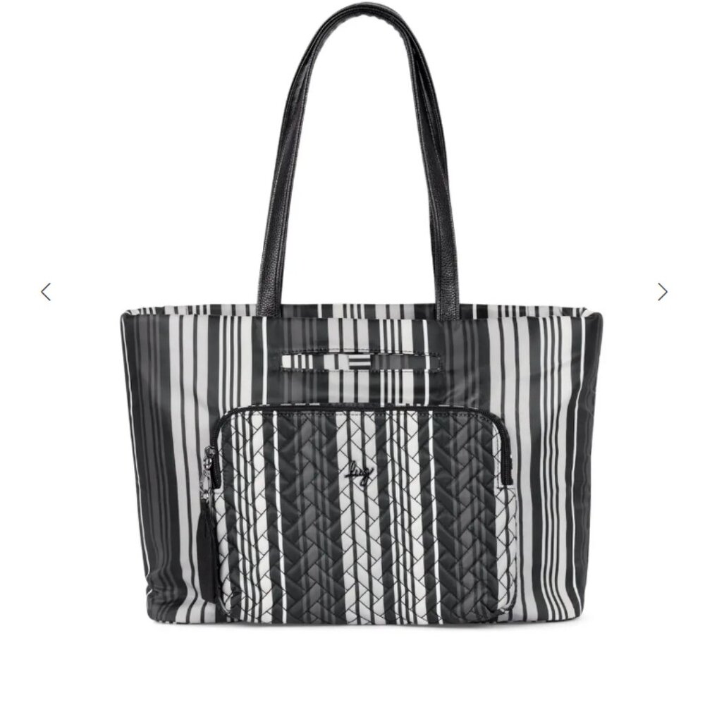 LUG Arpeggio Tote Bag LOVE STRIPE BLACK (CLOVER MIDNIGHT) BNWT